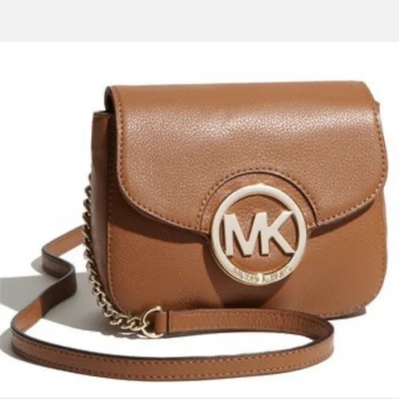 Michael Kors Bags Michael Kors Tan Small Leather Crossbody Poshmark